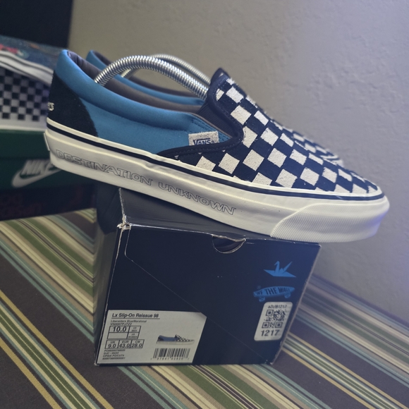 Vans Black and White Checkered Slip-On Shoes